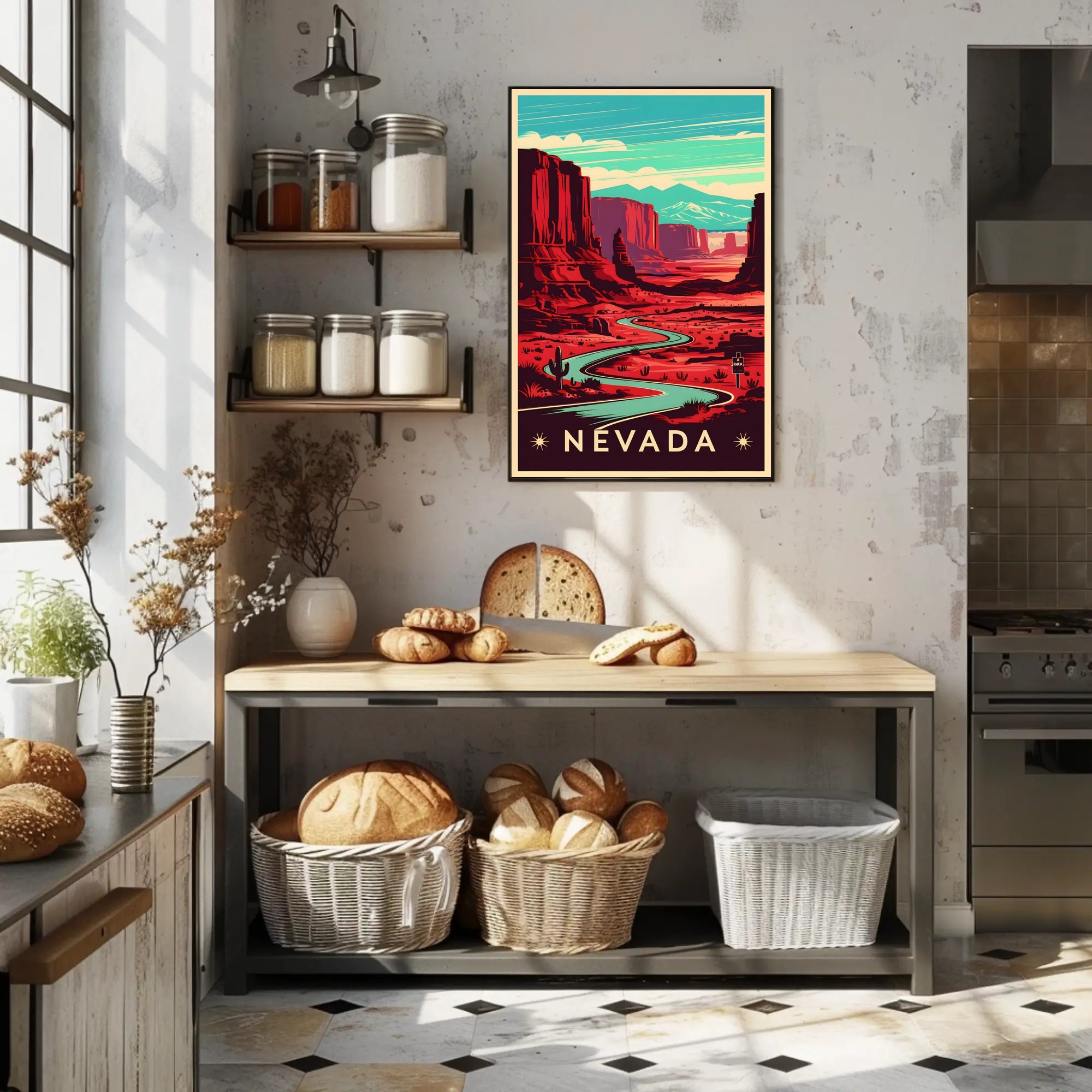 Nevada Desert Landscape Poster