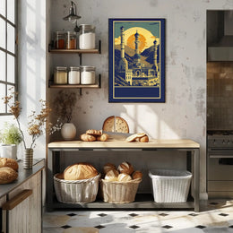 Majestic Mosque at Sunset Poster