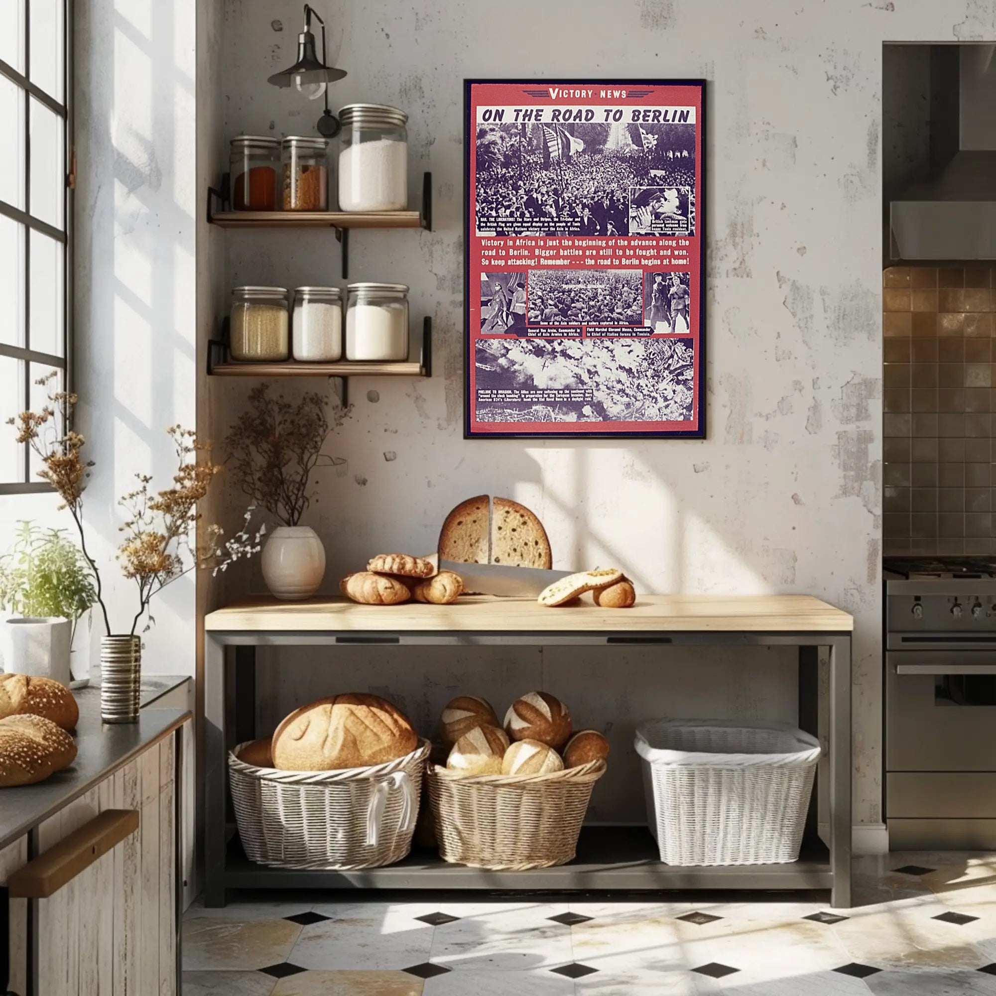 Allied Victories World War II Historical Poster
