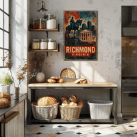 Richmond Skyline Travel Photography Realism Poster