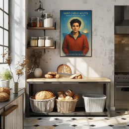 Saint Carlo Acutis Herald Of Digital Poster