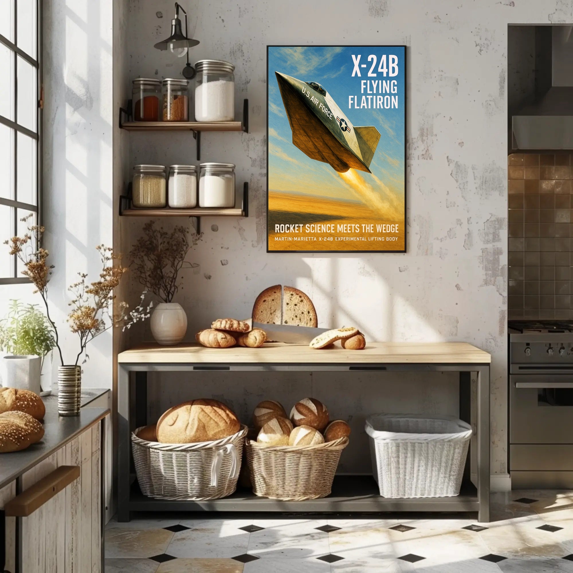 X-24B Flying Flatiron Poster PosterGoat