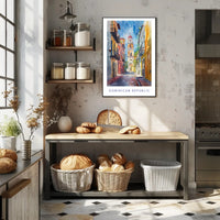 Vibrant Dominican Republic Street Scene Urban or Cityscape Poster PosterGoat