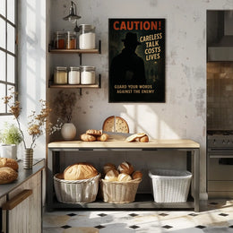 Caution Careless Talk Costs Lives Poster