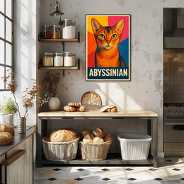 Abyssinian Cat Art Poster
