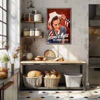Vintage Nurse Recruitment: WWII Patriotic Propaganda Poster
