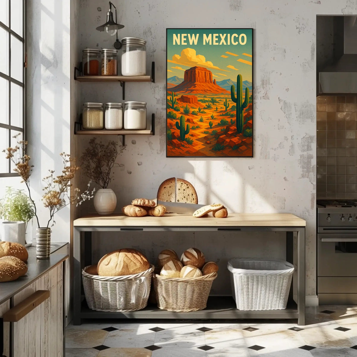 New Mexico Desert Landscape Poster
