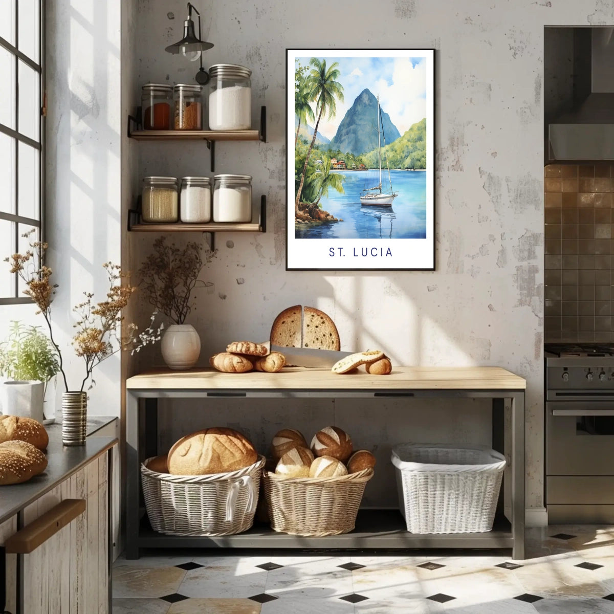 Scenic Beauty Of St. Lucia Poster