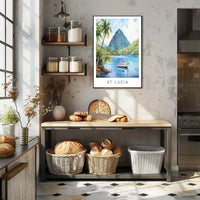 Scenic Beauty Of St. Lucia Poster