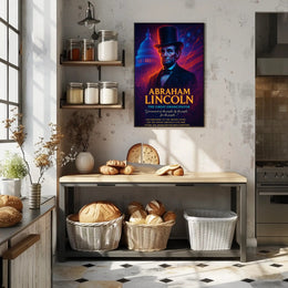 Abraham Lincoln Patriotic Historical or Presidential Poster PosterGoat