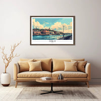 Oslo Waterfront Illustration Urban or Cityscape Poster