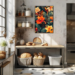 Vibrant Floral Symphony Wall Art Print