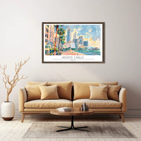 Monte Carlo Cityscape Poster PosterGoat