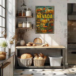 Nevada A Vibrant Tapestry Poster