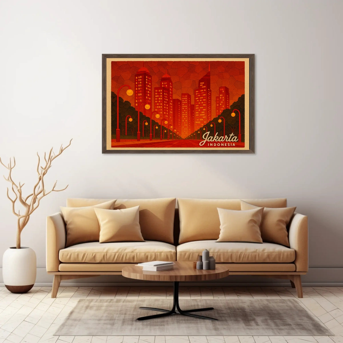 Jakarta, Indonesia Cityscape Poster