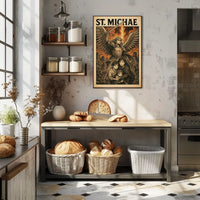 St. Michael Protector In Chaos Poster