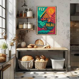 Travel to Palau Vibrant Tropical Adventure Travel Poster PosterGoat