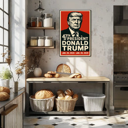 Donald Trump 47th President Poster