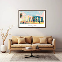 Stonehenge Illustration Poster PosterGoat