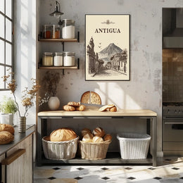 Antigua A Timeless Cityscape Poster