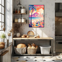 Copacabana Beach Rio de Janeiro Travel Poster