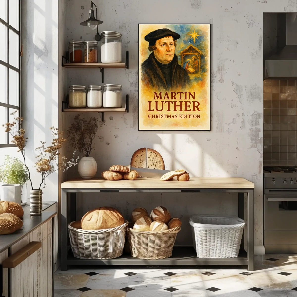 Martin Luther Vintage Christmas Edition Historical Poster