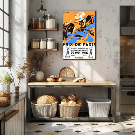Prix de Paris Automobile Race 1956 Poster