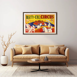 Clyde Beatty-Cole Circus Extravaganza Poster