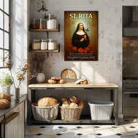St. Rita  Patron of Impossible Causes Poster PosterGoat