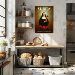 St. Rita  Patron of Impossible Causes Poster PosterGoat