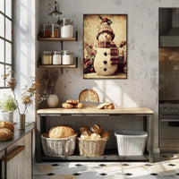 Festive Snowman Delight Poster