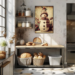Festive Snowman Delight Poster