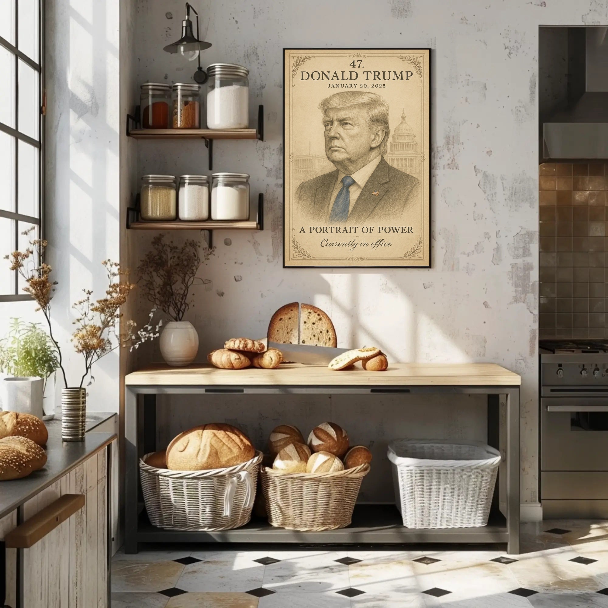Donald Trump 47th President Poster PosterGoat