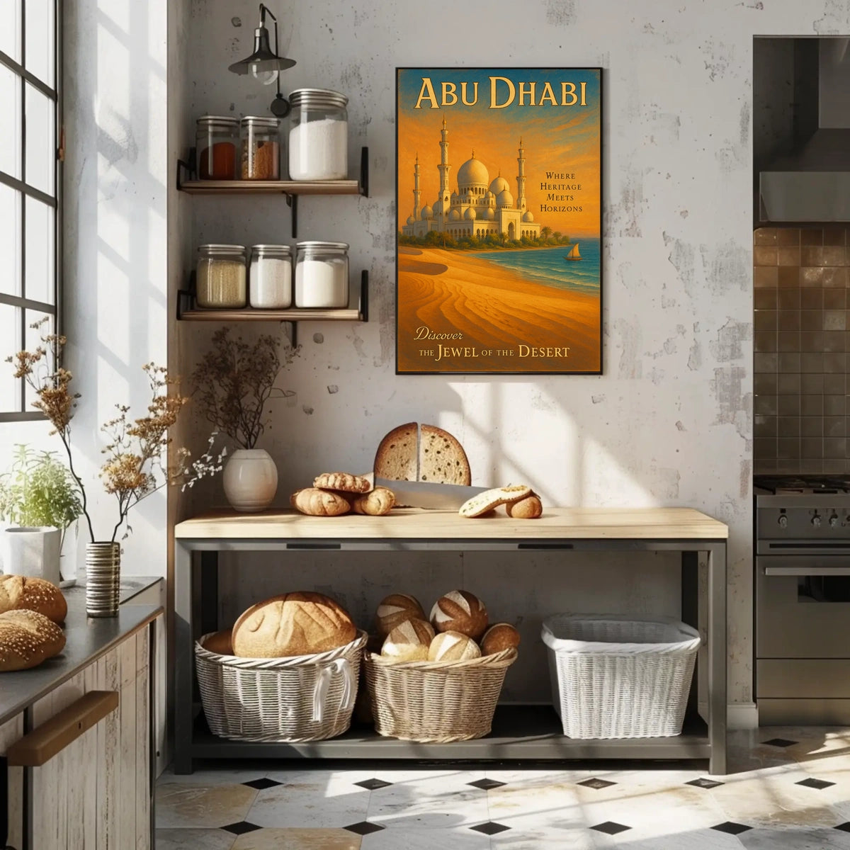 Discover Abu Dhabi's Heritage in Travel Poster