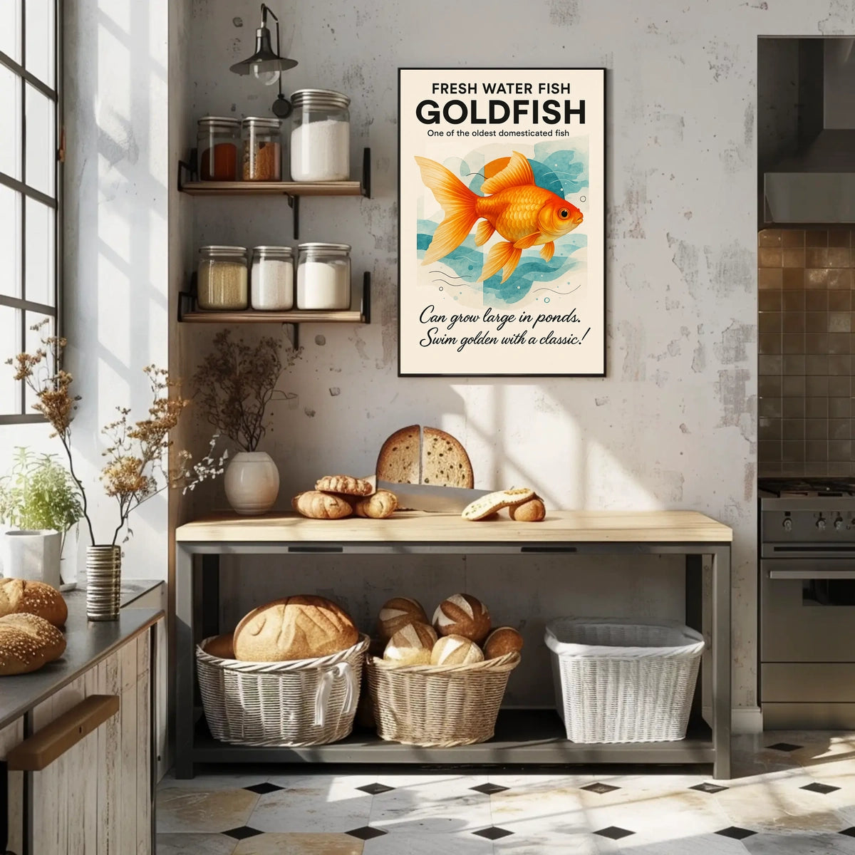Goldfish A Classic Freshwater Fish Poster