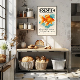 Goldfish A Classic Freshwater Fish Poster