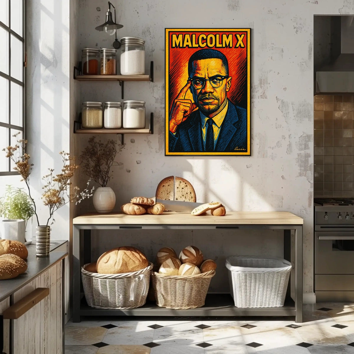 Malcolm X Iconic Leader Poster