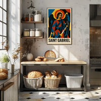Saint Gabriel Religious Iconography Art Poster