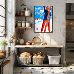 Santo Stefano dAveto Ski Poster