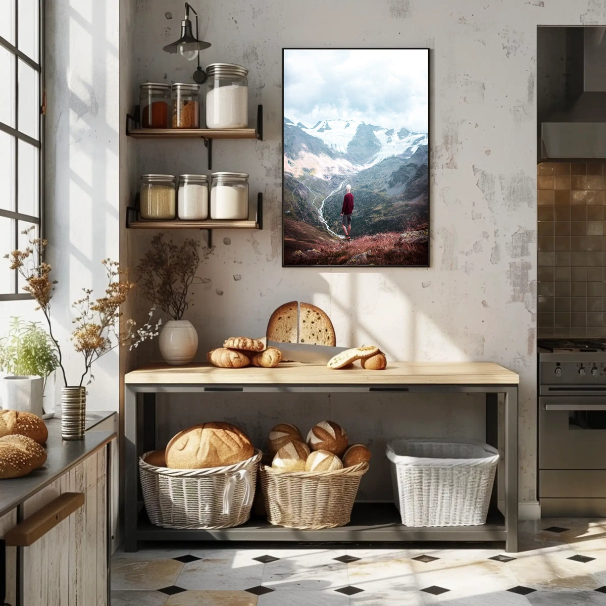 Majestic Mountain View Poster