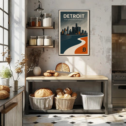 Detroit Innovation and Resilience Poster PosterGoat