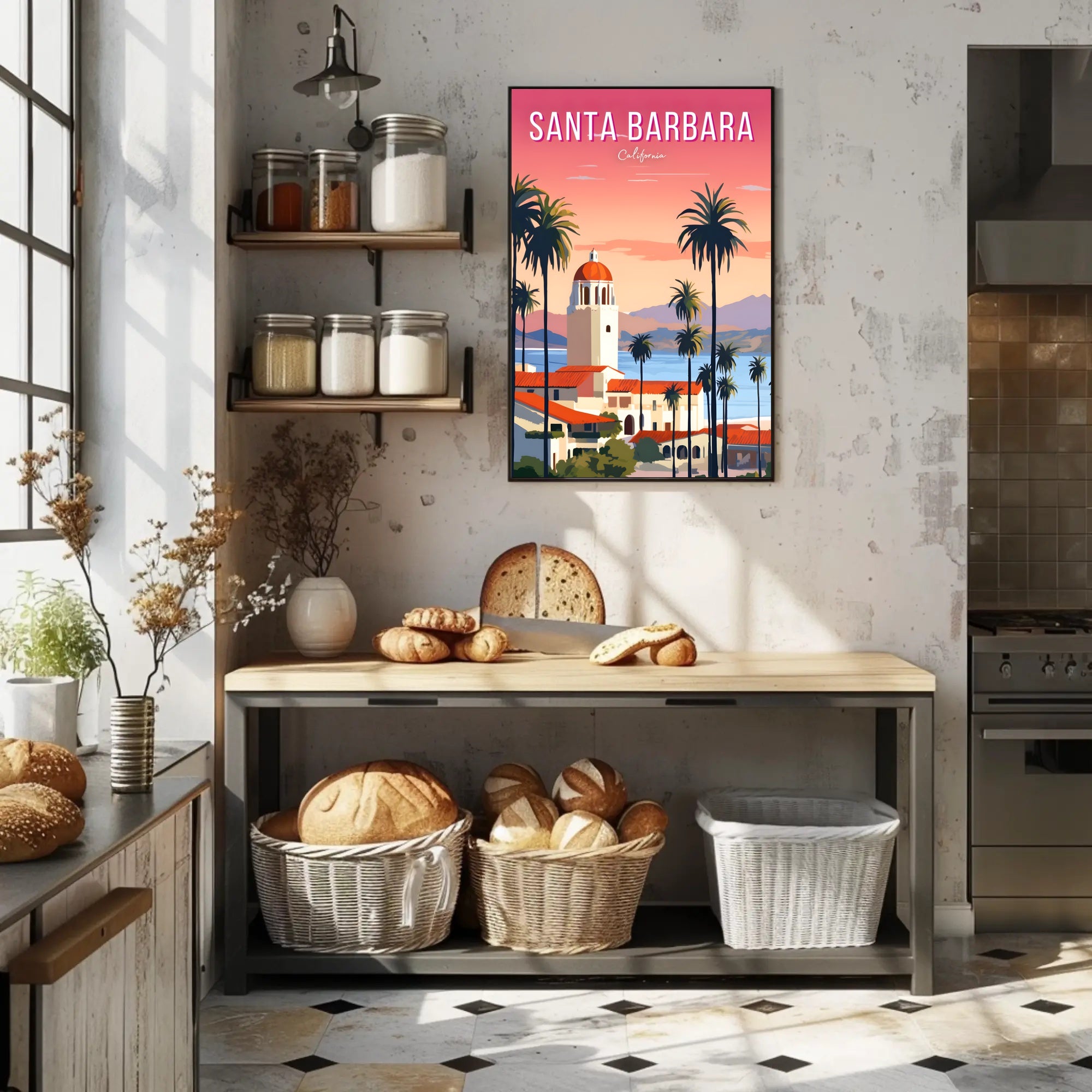 Santa Barbara Serene Escape Travel Poster