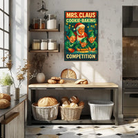 Mrs. Claus Cookie-Baking Competition Poster
