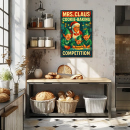 Mrs. Claus Cookie-Baking Competition Poster