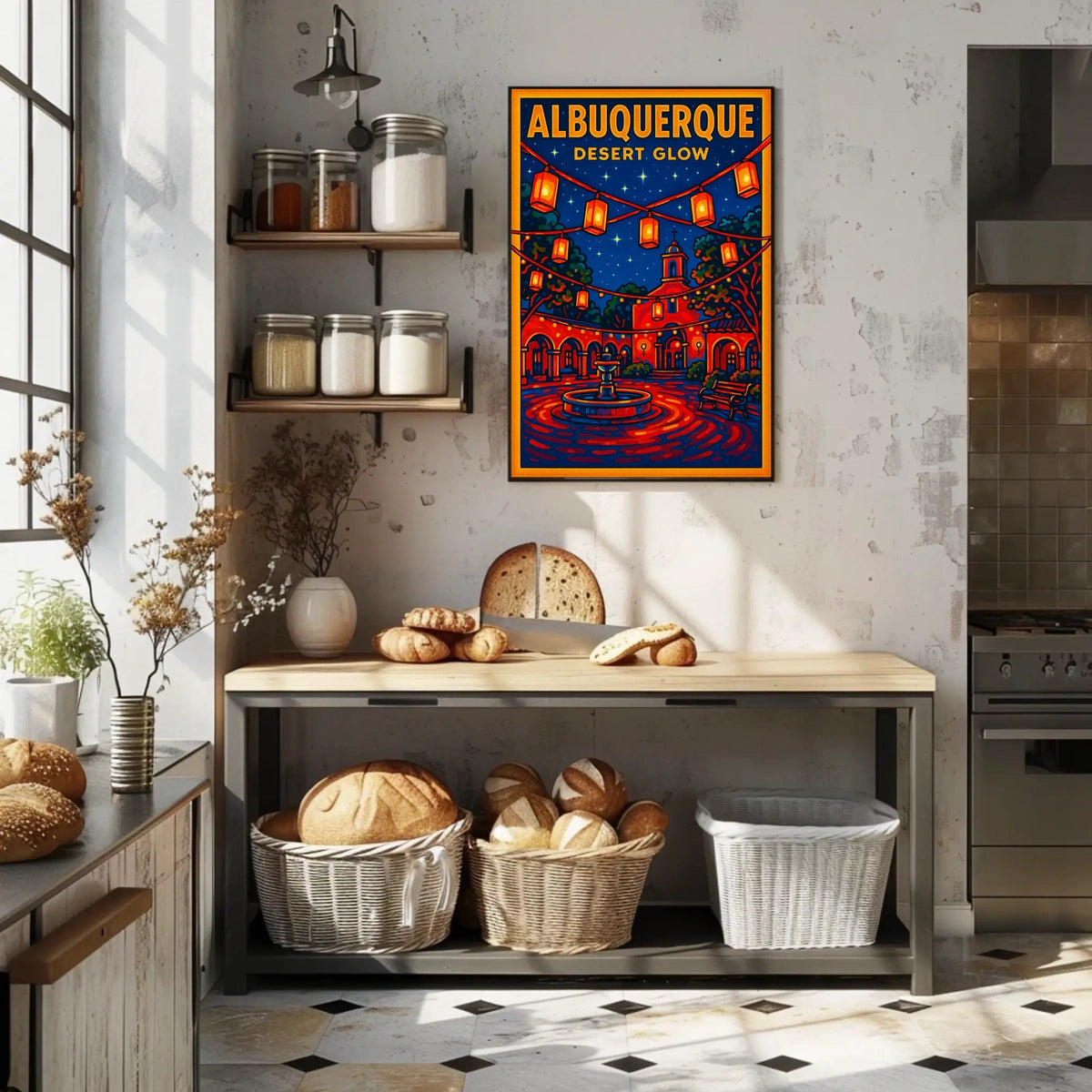 Albuquerque Desert Glow Poster
