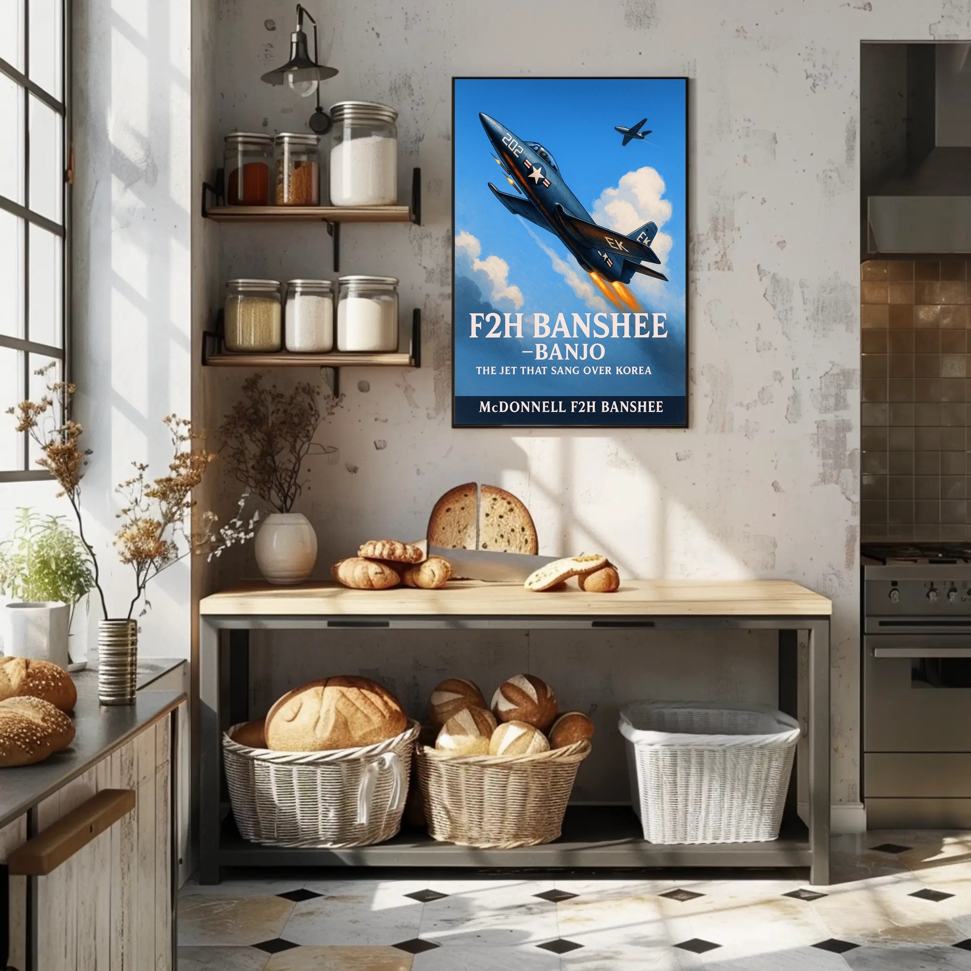 F2H Banshee The Jet That Sang Over Korea Poster PosterGoat