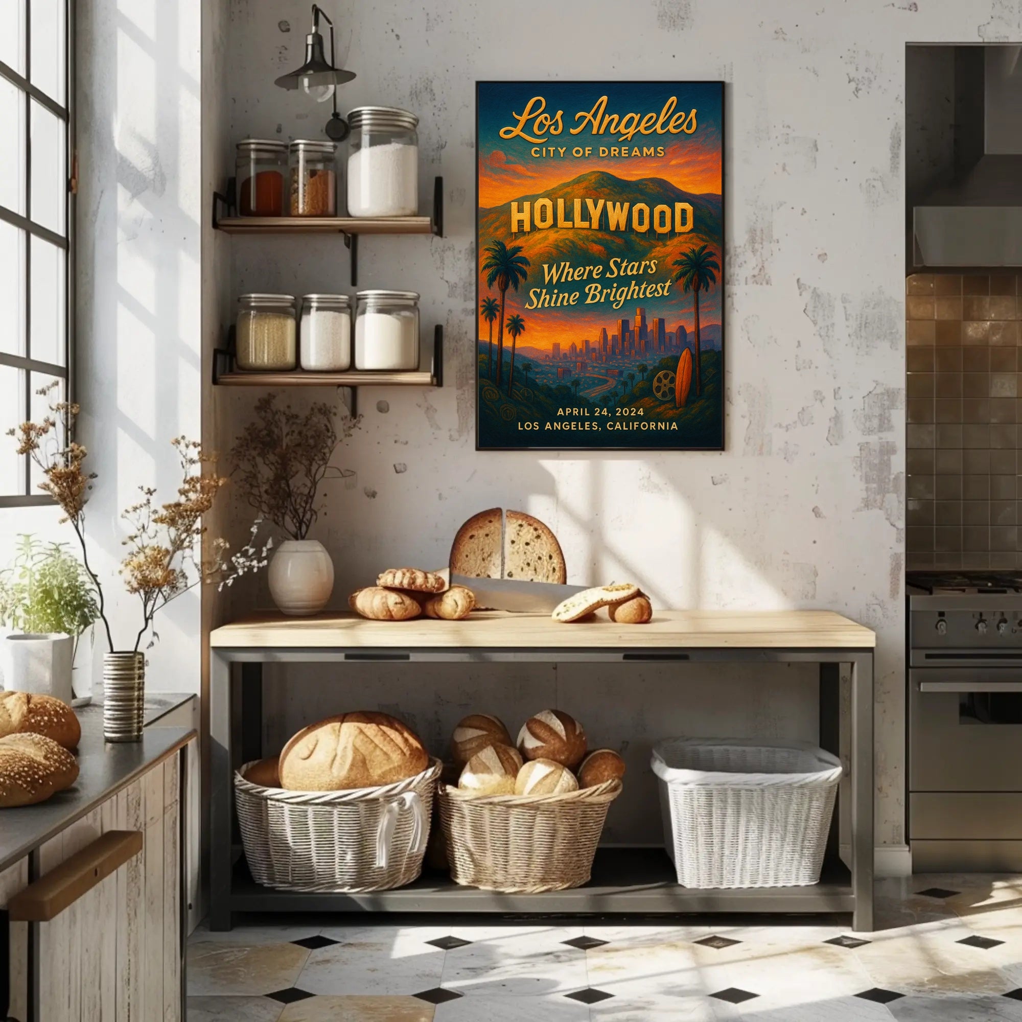 Los Angeles Dreamscape April 2024 Urban or Cityscape Poster