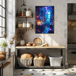 Magical Alchemy Library Fantasy or Mythology Poster PosterGoat