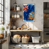 Falkland Islands Flag Art Poster