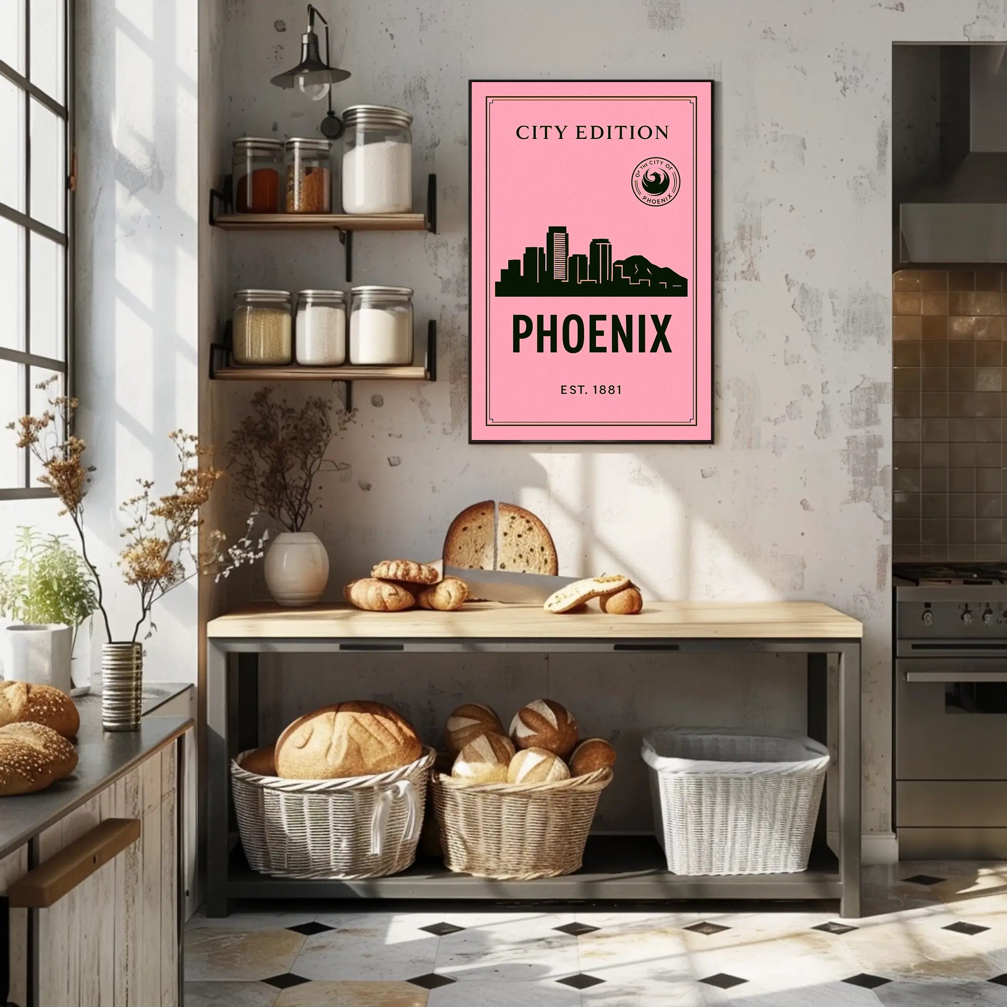 Phoenix City Edition Poster PosterGoat
